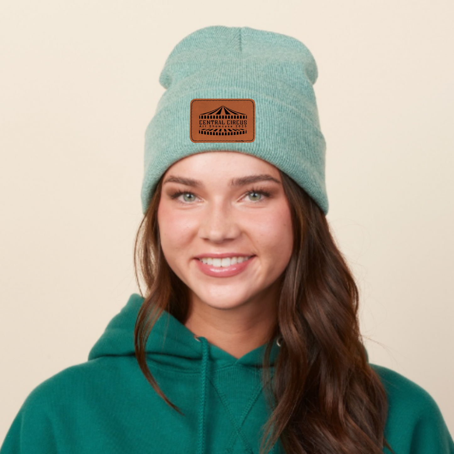 Circus Leather Patch Beanie
