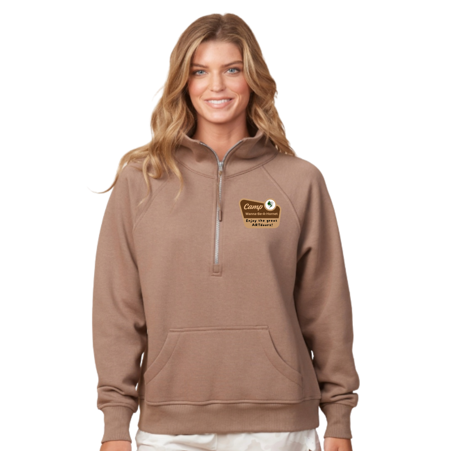 Brown Sugar Camp Quarter Zip