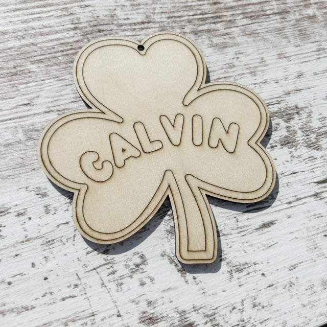 Personalized Shamrock and Rainbow Decorations