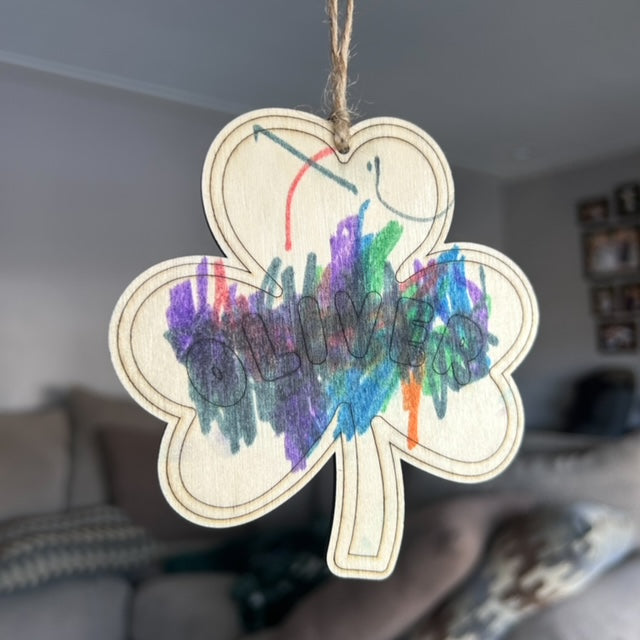Personalized Shamrock and Rainbow Decorations