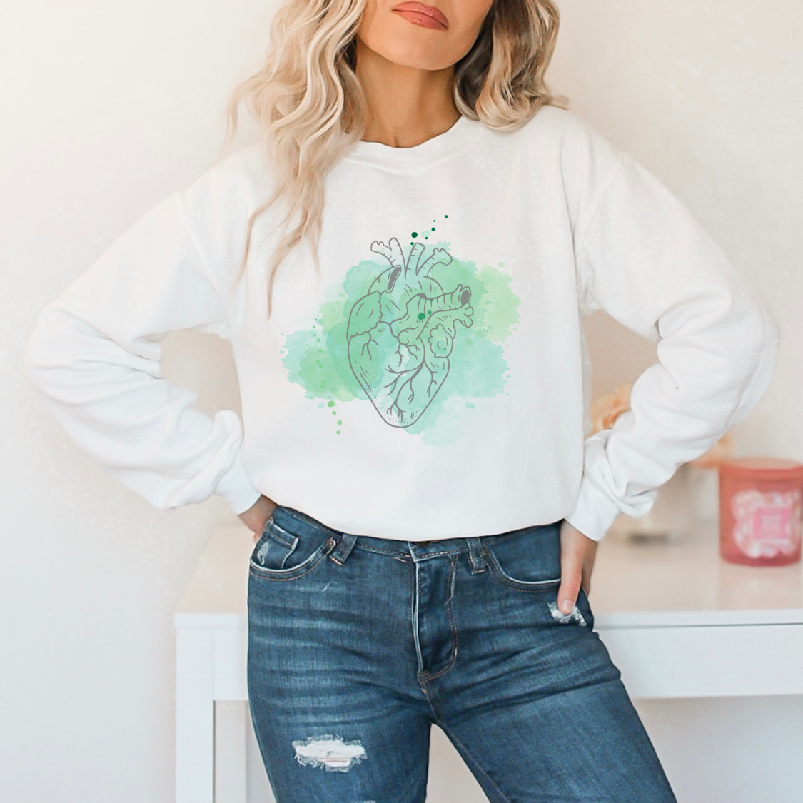 Anatomical Heart Sweatshirt