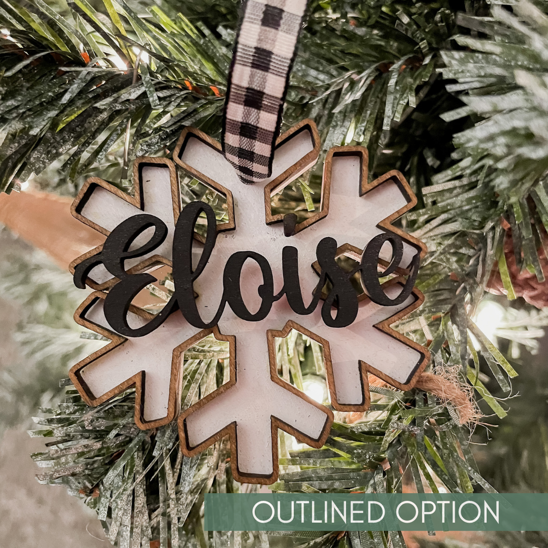 Personalized Snowflake Ornaments