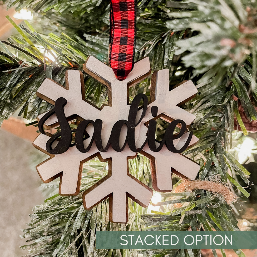 Personalized Snowflake Ornaments