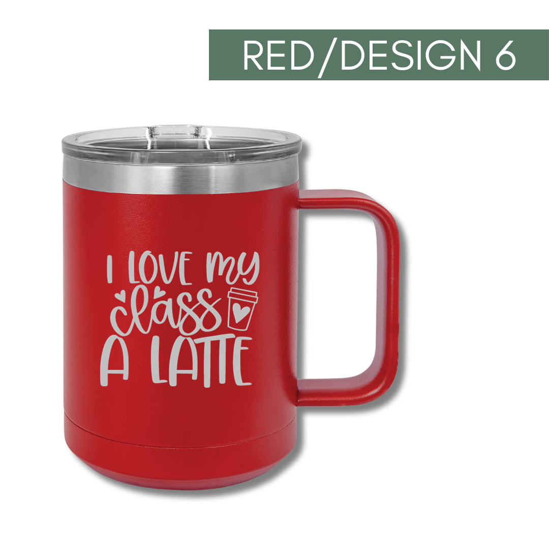 Valentine's Day Insulated Teacher Mug