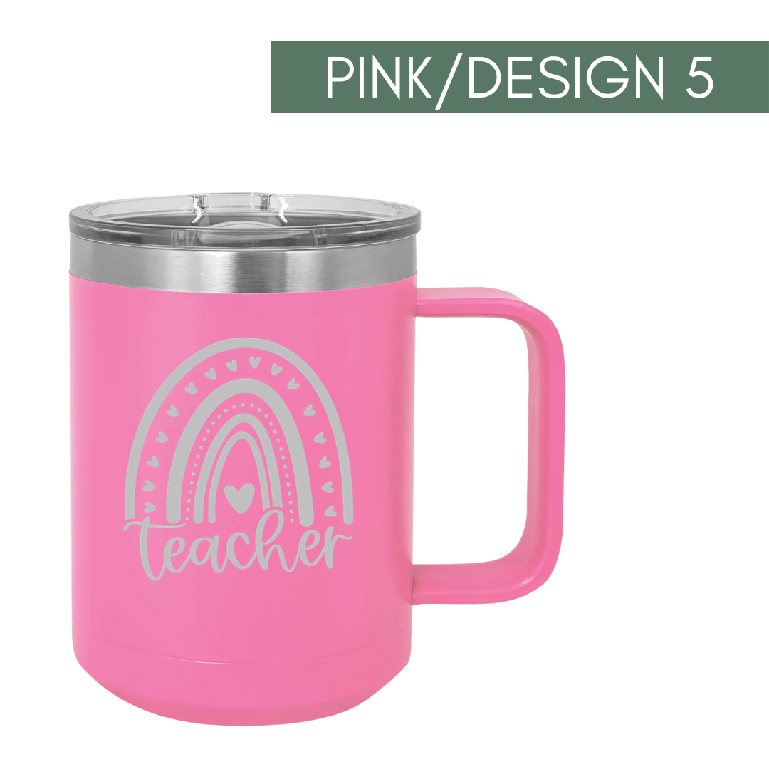 Valentine's Day Insulated Teacher Mug