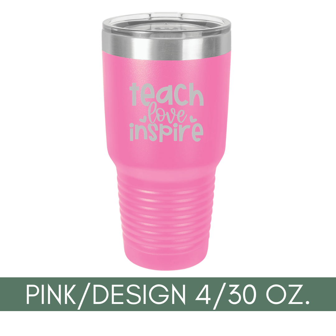 Valentine's Day Insulated Teacher Tumblers